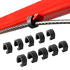 10pcs Bike Shift Brake Cable Clamp Plastic C-Type Cable Buckle Organizer Snap Clamp Hydraulic Hose Frame Clip-WAYBIKER