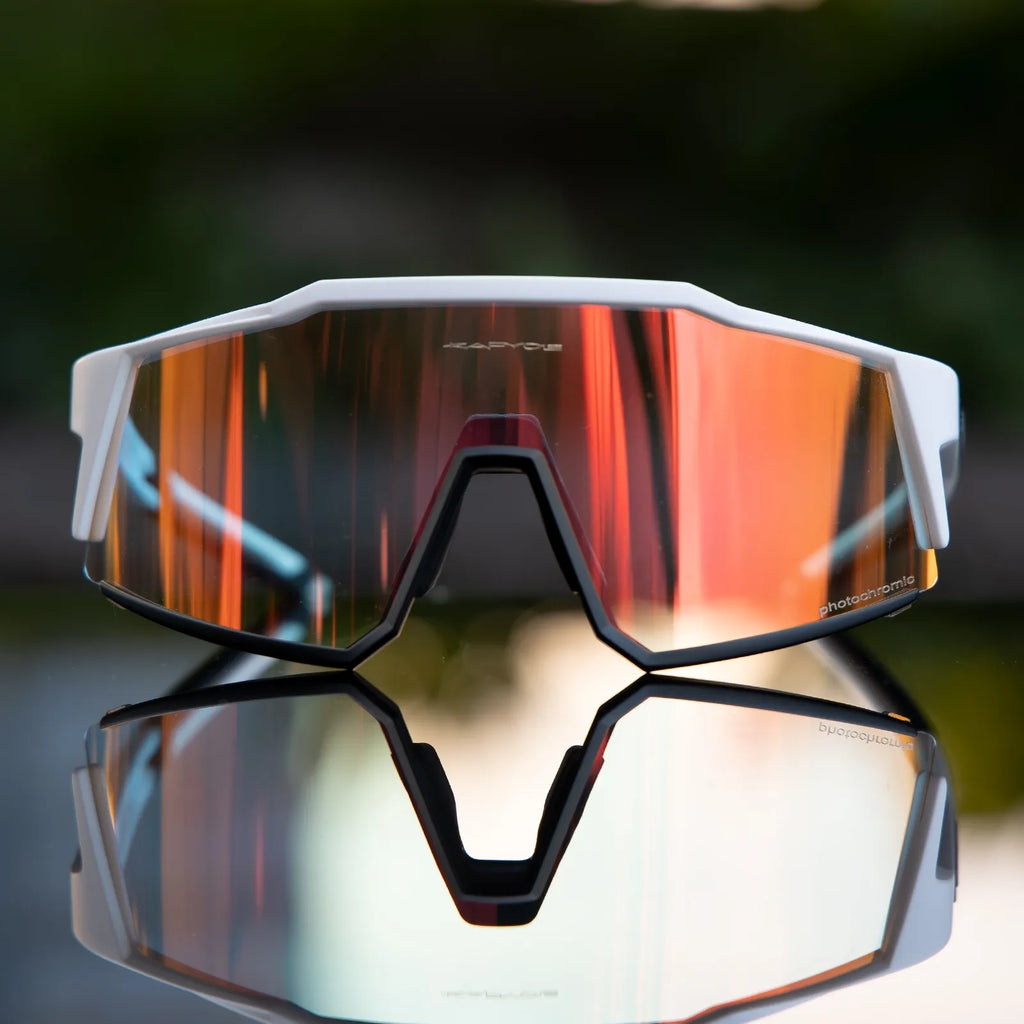 Kapvoe Red Photochromic Hiking Driving Cycling Sunglasses UV400 Outdoor Bike Eyewear TR90 Frame Sports Bicycle Camping Goggles-WAYBIKER