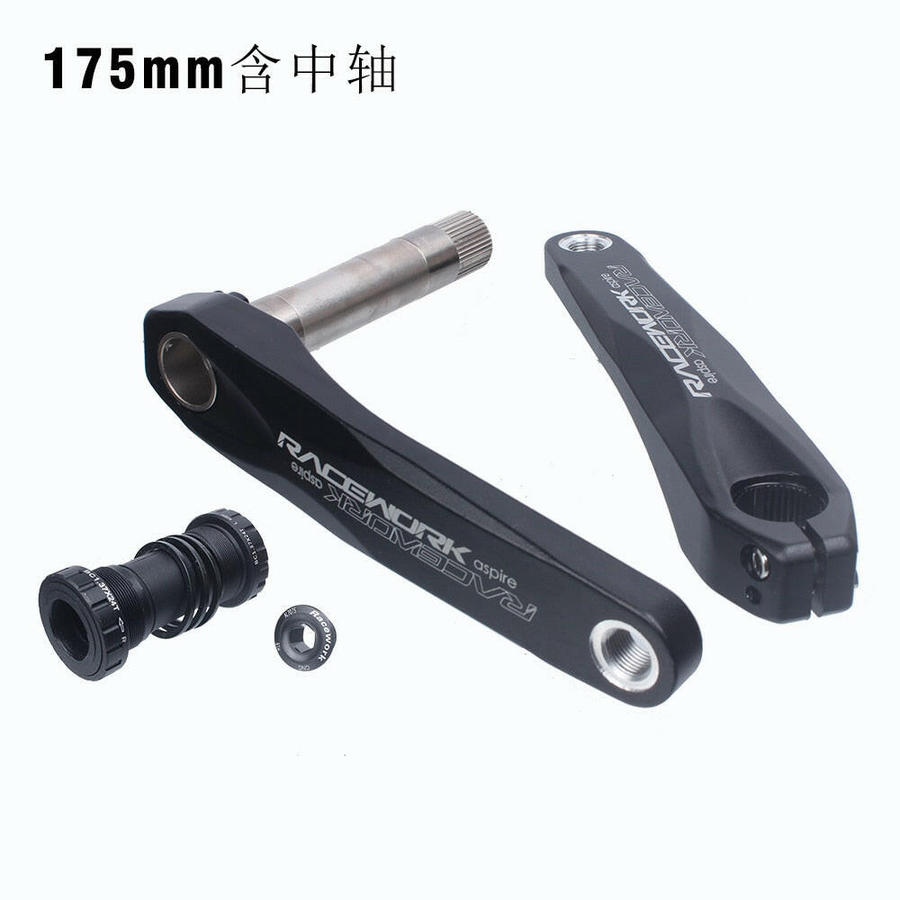 RACEWORK MTB GXP Crankset 170/175mm Mountain Bike Crank Narrow Wide Chainring 32/34/36/38T 11/12S Bicycle Crankset Sprocket-WAYBIKER