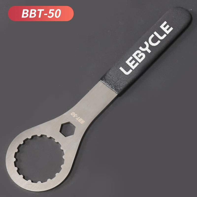 Lebycle MTB Road Bike Stainless steel Bottom Bracket Wrench Bicycle Bottom diameter 39/40.5/44/46/50MM BB Removal Tool Wrench-WAYBIKER