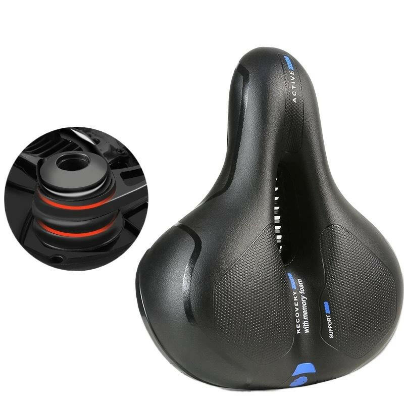 Hollow Breathable Bicycle Saddle Men Women MTB Road Bike Saddle Shock Absorbing Comfortable Big Butt Bike Seat-WAYBIKER