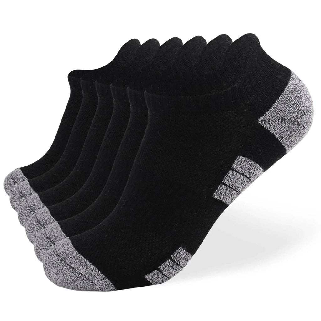 10 Pack Running Socks for Men Women Breathable Cushioned Athletic Ankle Socks Low Cut Socks Outdoor Sport Hiking Running-WAYBIKER