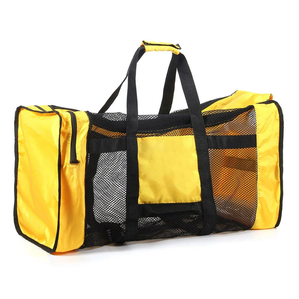 100L Mesh Duffle Gear Bag for Scuba Diving Snorkeling Swimming Beach Duffle Bag for Snorkeling Equipment 29.5" * 13.8" * 15.7"-WAYBIKER