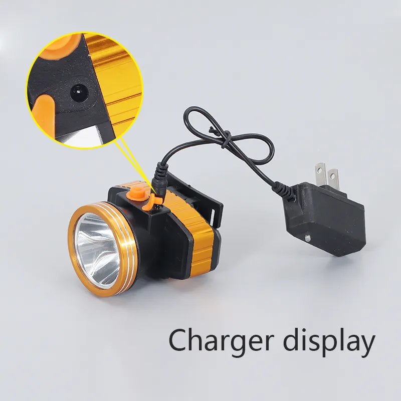 Head Lamp Outdoor Waterproof LED Head Lamp 100-250V Diving Headlight Head Flashlight Lantern for Swimming Camping-WAYBIKER