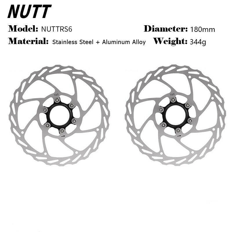NUTT 140mm 160mm 180mm Center Lock Disc Mountain Road Bike Disc Brake Center Lock Brake Pads MTB Brake Disc Cycling Accessories-WAYBIKER