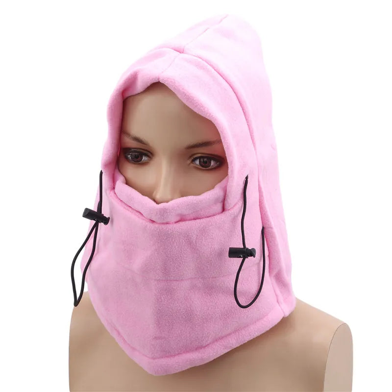 Winter Thermal Fleece Balaclava Men Hat Neck Warmer Hiking Scarf Waterproof Hunting Cycling Hat Hooded Neck Snowboard Face Mask-WAYBIKER