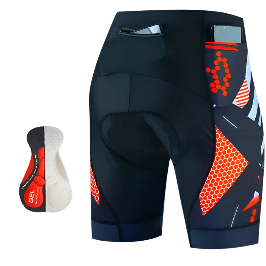 Three pocket Cycling Shorts Bike Tights Triathlon 5D Gel Padded Pro Lycra Bicycle Shorts Breathable Man Mountain Biking Shorts-WAYBIKER