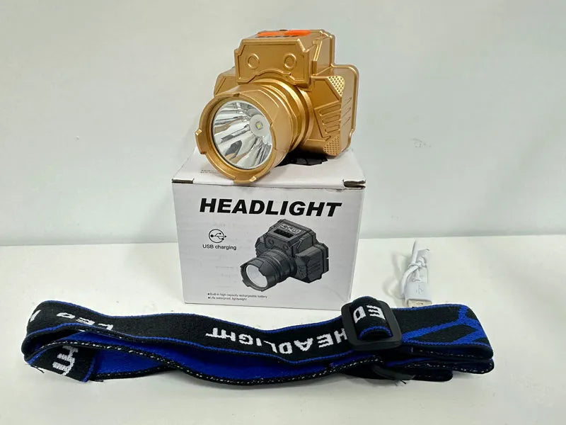 Strong Super Bright Headlamp LED Head Mounted Fishing Torch Outdoor Long Rang Camping Cycling Hunting Searchlight Headlight-WAYBIKER