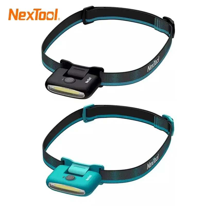 NexTool LED Headlight Rechargeable Head Lamp Zoom Waterproof Headlight Flashlight Three Light Switch Modes USB Charging Camping-WAYBIKER