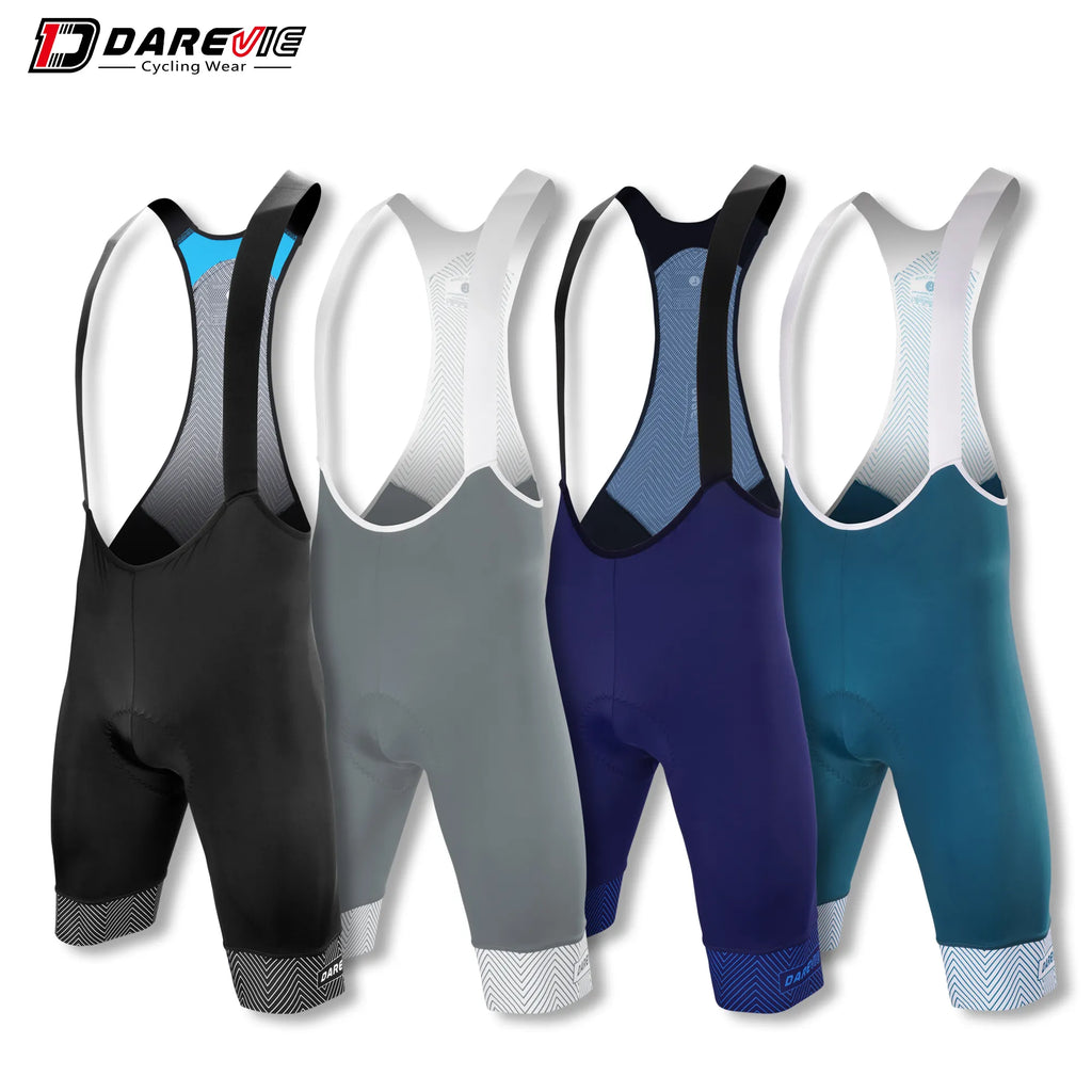 DAREVIE Cycling Bib Shorts 6H 500KM Pro Team Men's Cycling Bretelle Anti-slip 7cm Leg Gripper Cycling Tights Men Cycling Braces-WAYBIKER