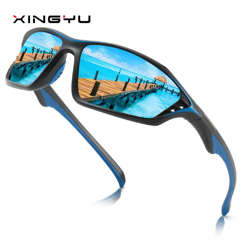 The New Man Polarized Sunglasses Movement Fishing Glasses Ski Sunglasses Dazzle Colour Film Driving Glasses-WAYBIKER