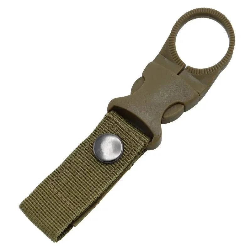 Webbing Buckle Hook Water Bottle Holder Clip Outdoor Military Nylon EDC Climb Carabiner Belt Backpack Hanger Camp-WAYBIKER