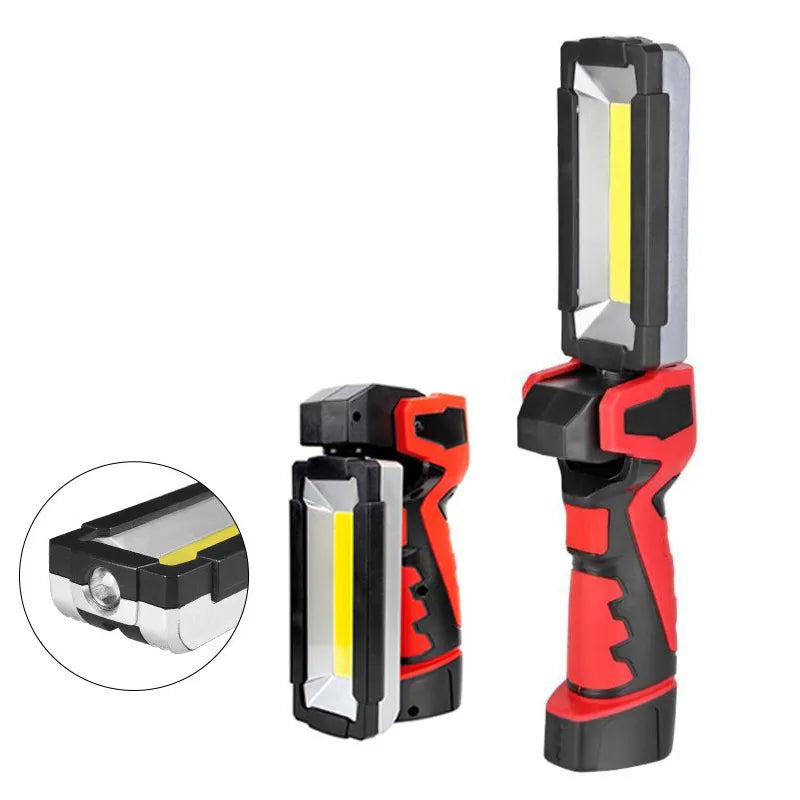 Portable COB LED  Work Light Car Garage Mechanic Lamp USB Rechargeable Lnspection Lamp Torch Car Emergency Flashing Light-WAYBIKER