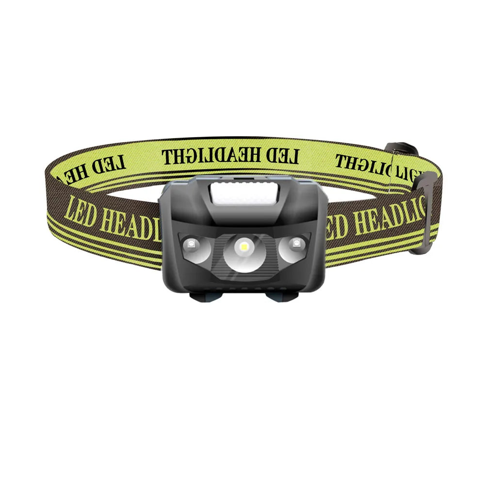 Red White Mini Head Lamp 4 Mode Waterproof R3+2 LED Flashlight Super Bright Headlight Headlamp Torch Lanterna Use AAA Battery-WAYBIKER