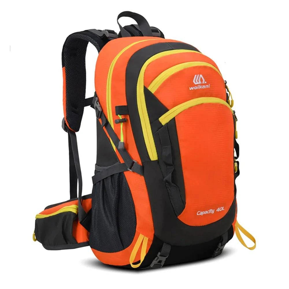 Hiking Backpack 40L Waterproof Outdoor Travel Daypack Multi Pocket Camping Backpack Equipped with thick Breathable Sponge Pads-WAYBIKER