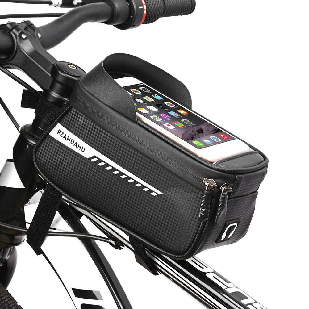 Bicycle Bag Phone Bag Waterproof Mountain Bike Front Top Tube Bag Cycling Touch Screen Phone Holder Pannier MTB Road Bike Bag-WAYBIKER