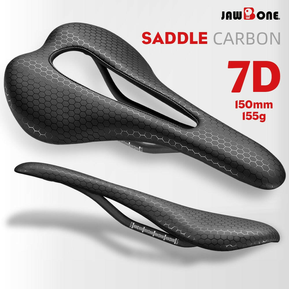 JAWBONE Ultralight Full Carbon Bike Saddle 7D Racing Bicycle Seating Cushion Rail 7*9 MTB Road Gravel Racing Seat Cycling Parts-WAYBIKER