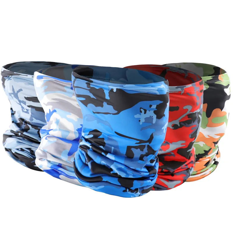 Multifunctional Outdoor Face Mask Camouflage UV Protection Bandana Scarf Neck  Fishing Hiking Cycling Head Wrap Cover-WAYBIKER