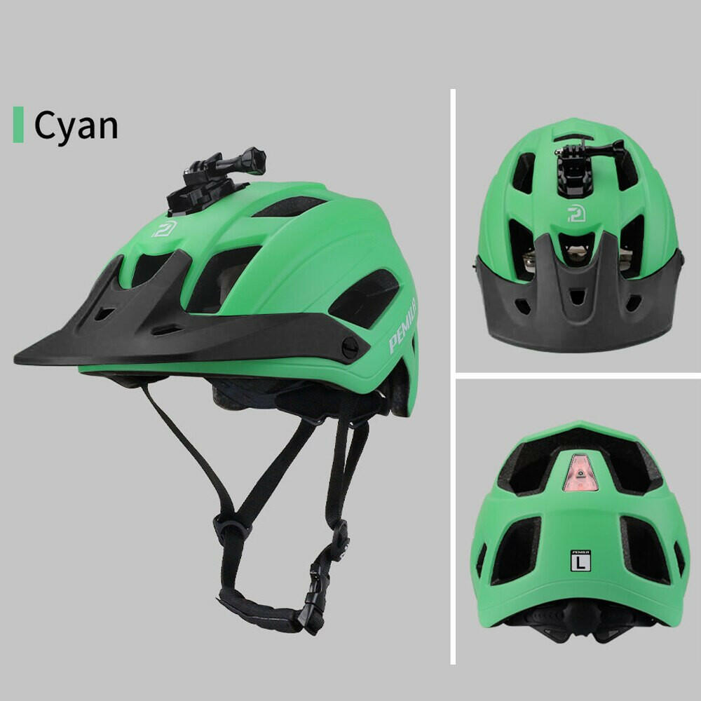 PEMILA Men MTB Bicycle Helmet Bike Safely Cap Ultra-lightweight Mountain Road Cycling Sports Riding Helmets With LED Tail light-WAYBIKER
