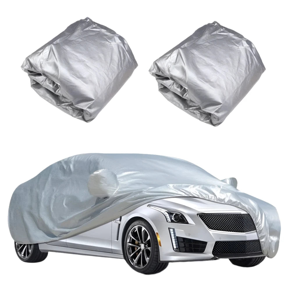 Vislone Universal Full Car Cover Outdoor Indoor UV Protection Sunscreen Heat Protection Dustproof  Scratch-Resistant Sedan Suit-WAYBIKER
