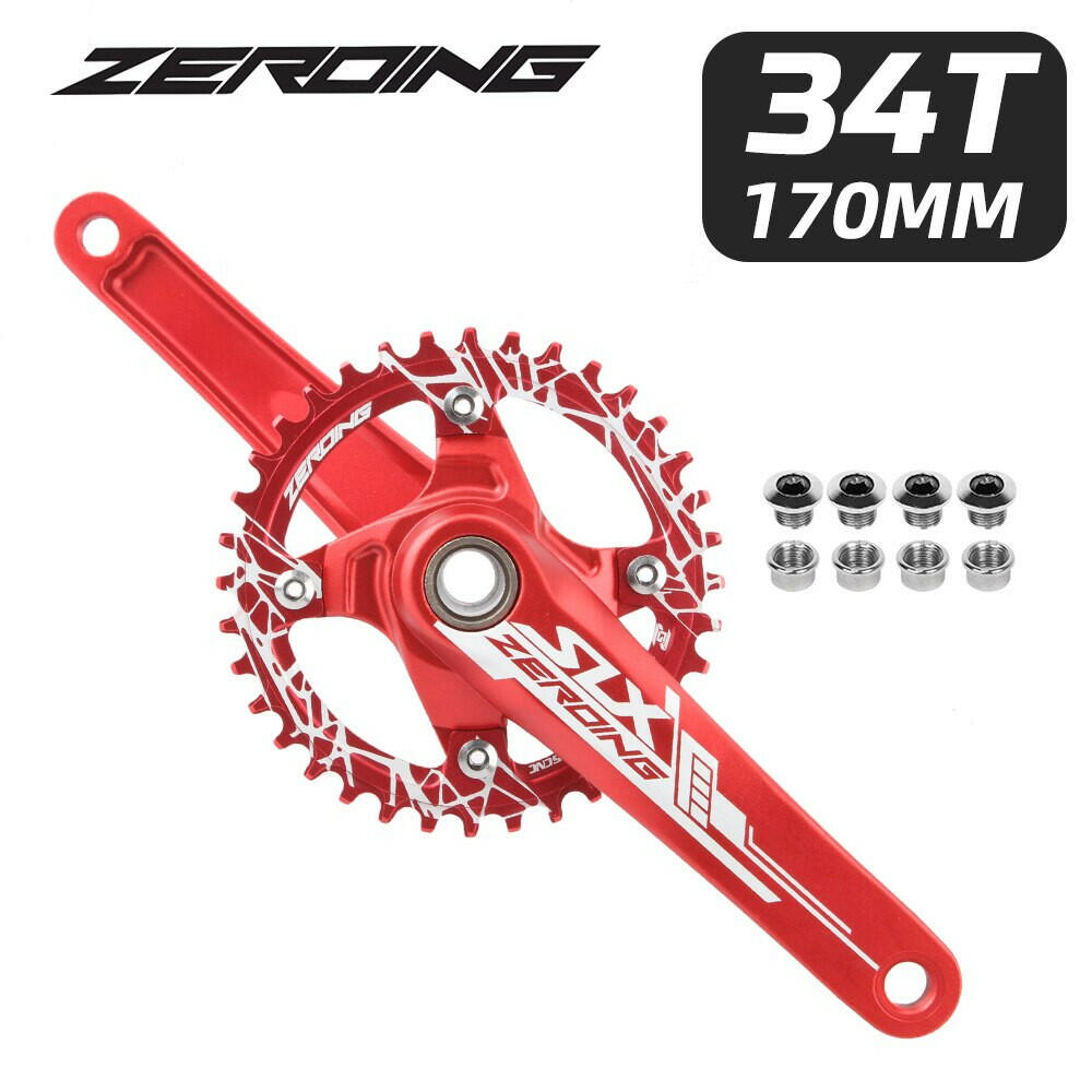 SLX Bicycle Crankset 104BCD MTB Bike Crank Chainring 170mm Aluminum Alloy with Bottom Bracket 32T 34T 36T 38T Plate for SHIMANO-WAYBIKER