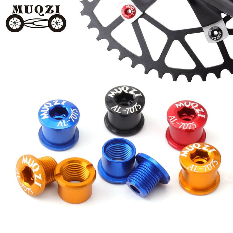 MUQZI Bike Chainring Screws Monoplate Double Plate CNC Chainwheel Bolt For MTB Road Fixed Gear Cycling Crankset Parts