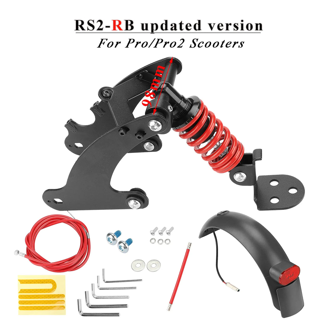 Rear Shock Absorber for Scooter Rear Spring Shock Absorption For M365 Pro/Pro2 Front Suspension Fork Electric Scooters Accessory-WAYBIKER