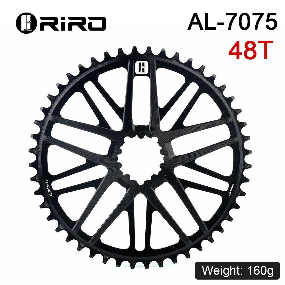 RIRO Carbon Fiber Crank Road Bike 11/12 Speed 50-34/53-39T Direct Mount Bicycle Crankset 170mm 46/48/50/52T Chainring Bike Parts