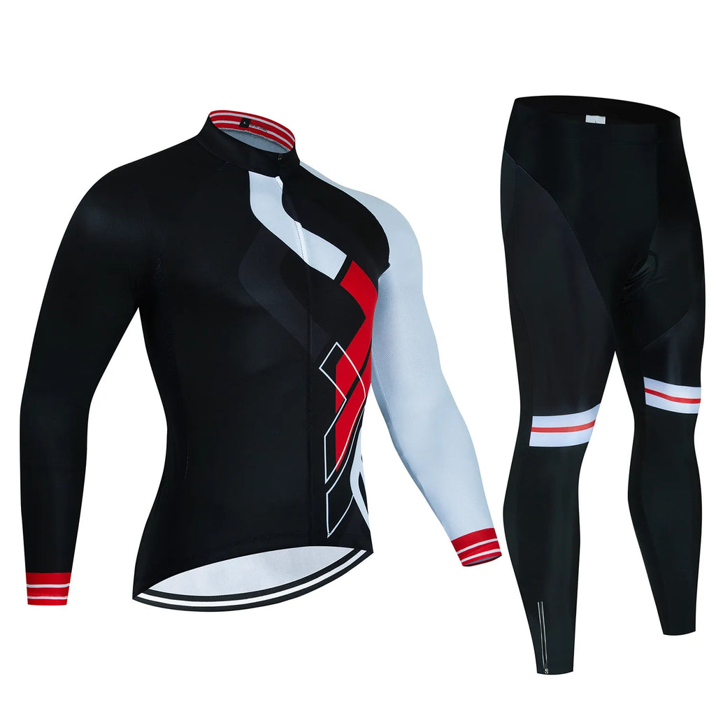 2024 Long Sleeve Cycling Sets Bicycle Clothing Breathable Mountain Cycling Clothes Suits Ropa Ciclismo Verano Triathlon-WAYBIKER