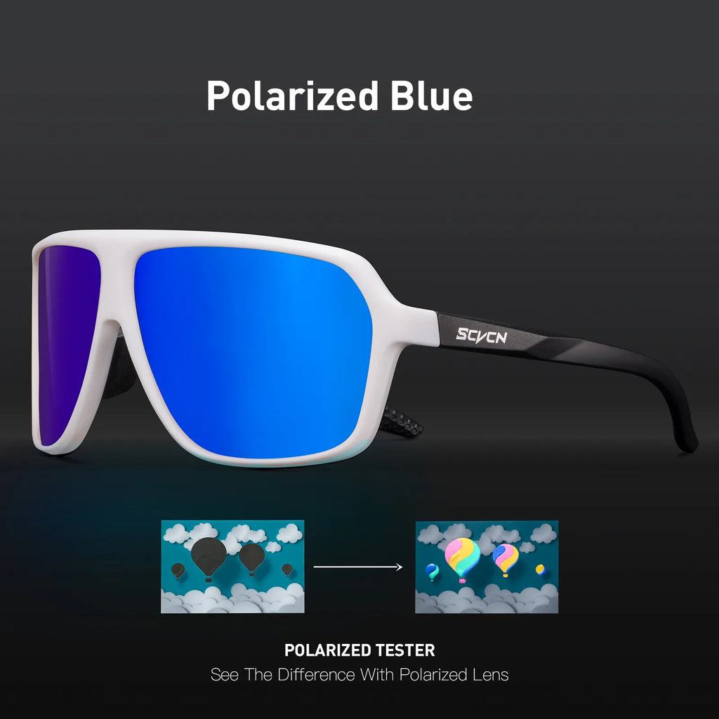 SCVCN Bicycle Glasses Outdoor Sports Polarized Sunglasses Cycling Glasses UV400 Cycling Sunglasses Men MTB Bike Eyewear Goggles-WAYBIKER