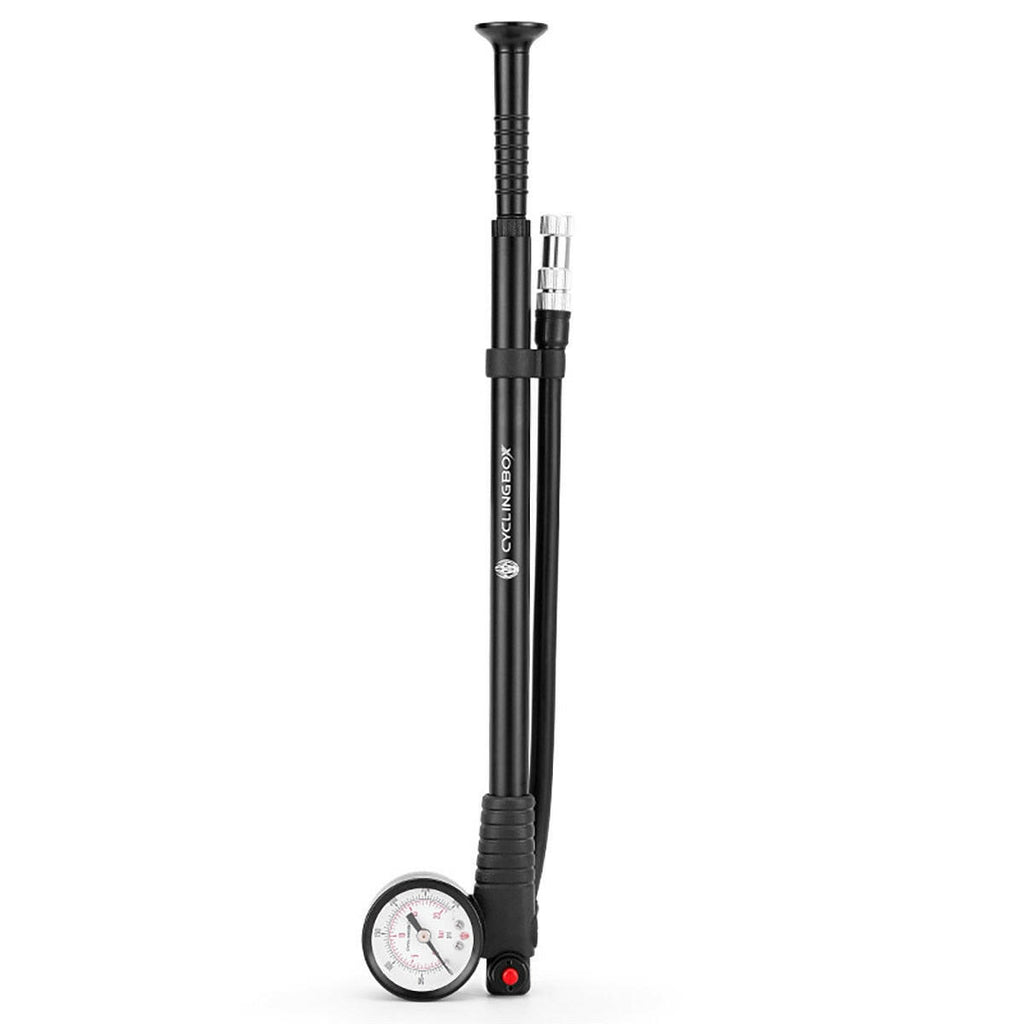 Portable High-pressure 300psi Bike Air Pump With Gauge For Fork & Rear Suspension Shock Absorber Mountain Bicycle-WAYBIKER