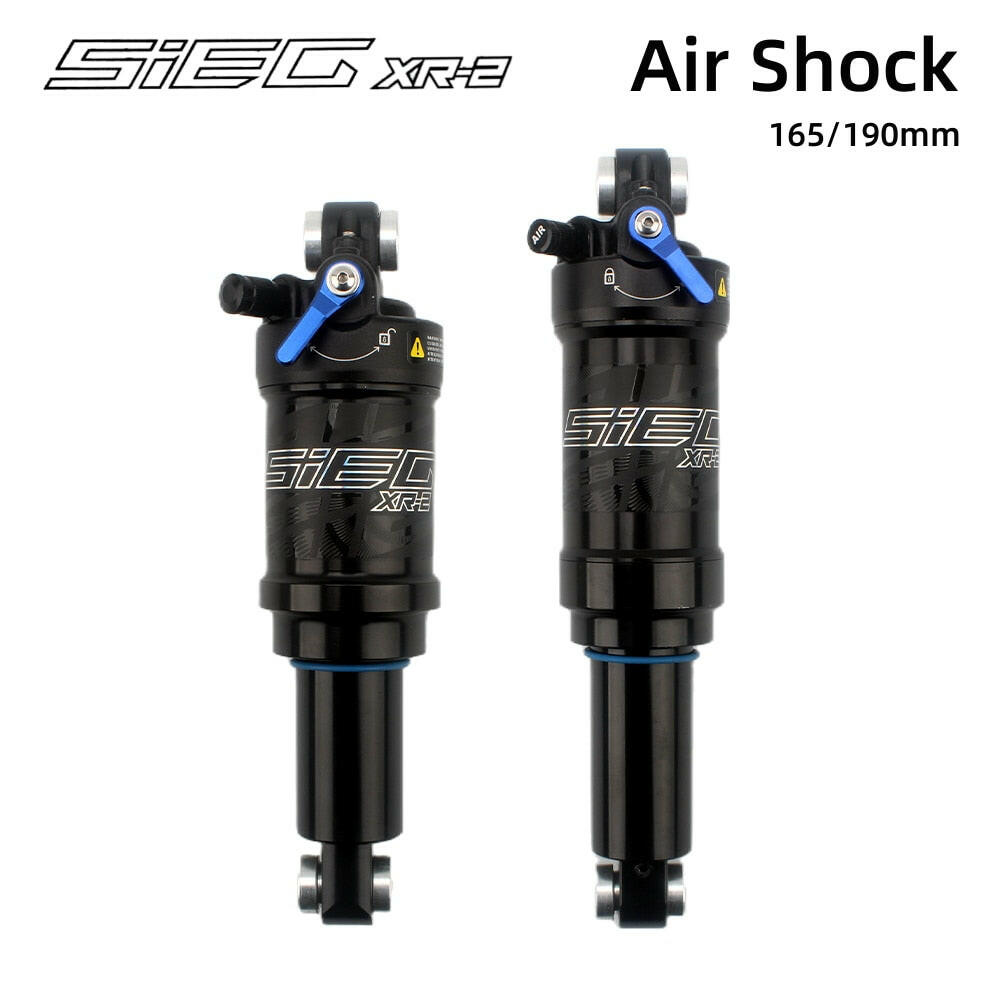 SIEG XR2 Mountain Bike Air Shock Absorber With Lock for 165mm 190mm MTB Scooter Soft Tail Electric Bicycle Rear Shock Absorber