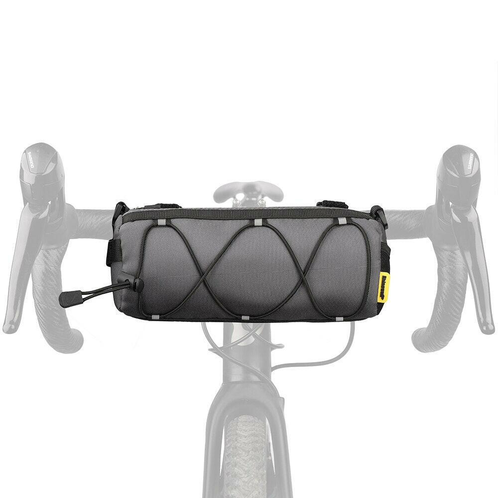 Rhinowalk Bike Handlebar Bag 2.4L Big Capacity Multifunctional Shoulder Bag Mtb Road Cycling Bag Frame Tube Bag Elastic Band-WAYBIKER