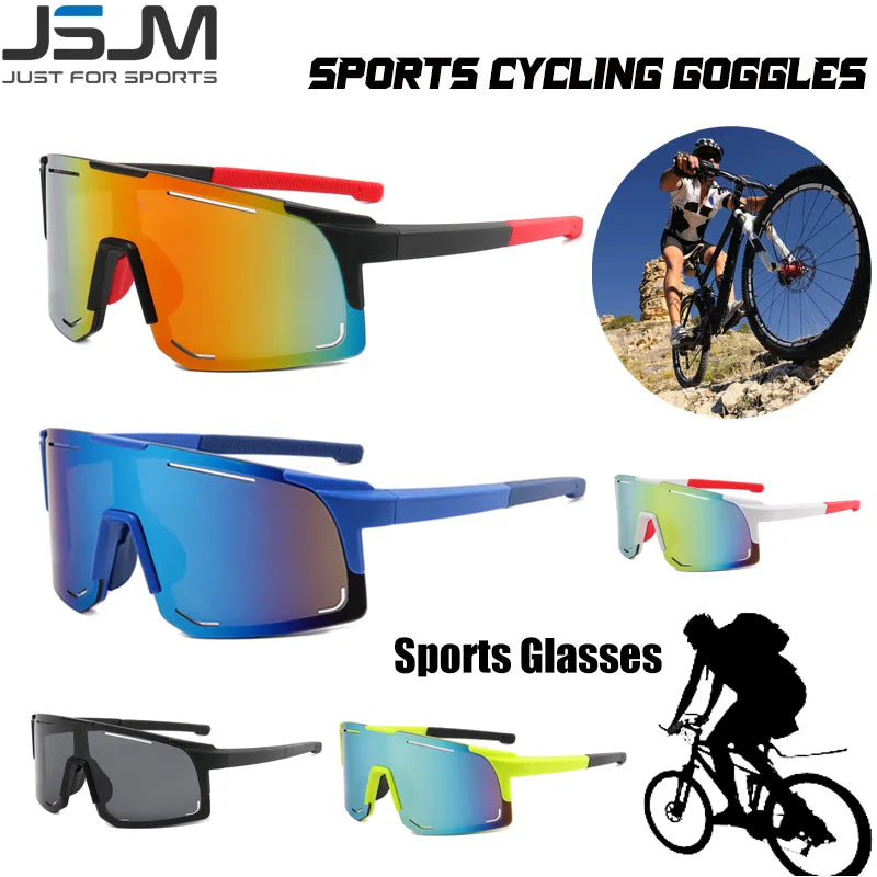 JSJM New Cycling Sunglasses Outdoor Sports Windproof Dustproof Goggles Camping Climbing Fishing Glasses Mountain Bike Eyewear-WAYBIKER