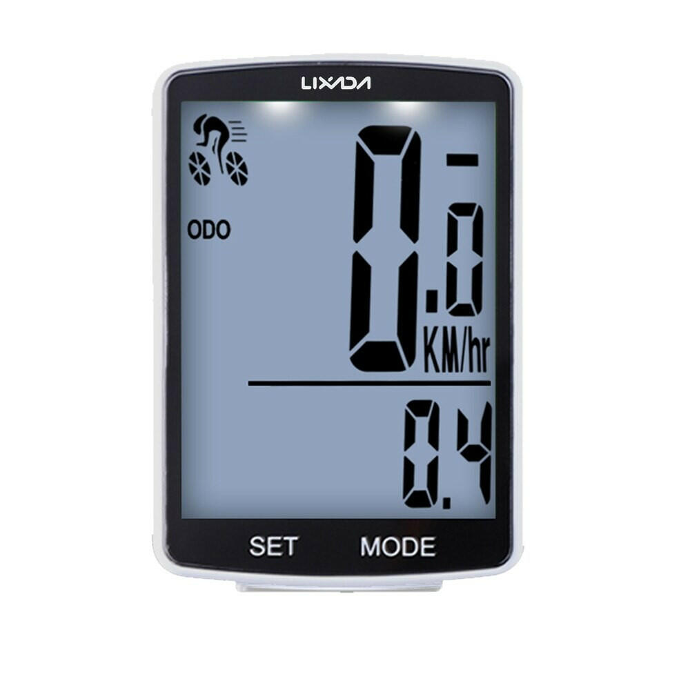 LIXADA Wireless Bike Computer LCD Screen Bicycle Computer Mountain Bike Speedometer Odometer IPX6 Waterproof Cycling Stopwatch-WAYBIKER
