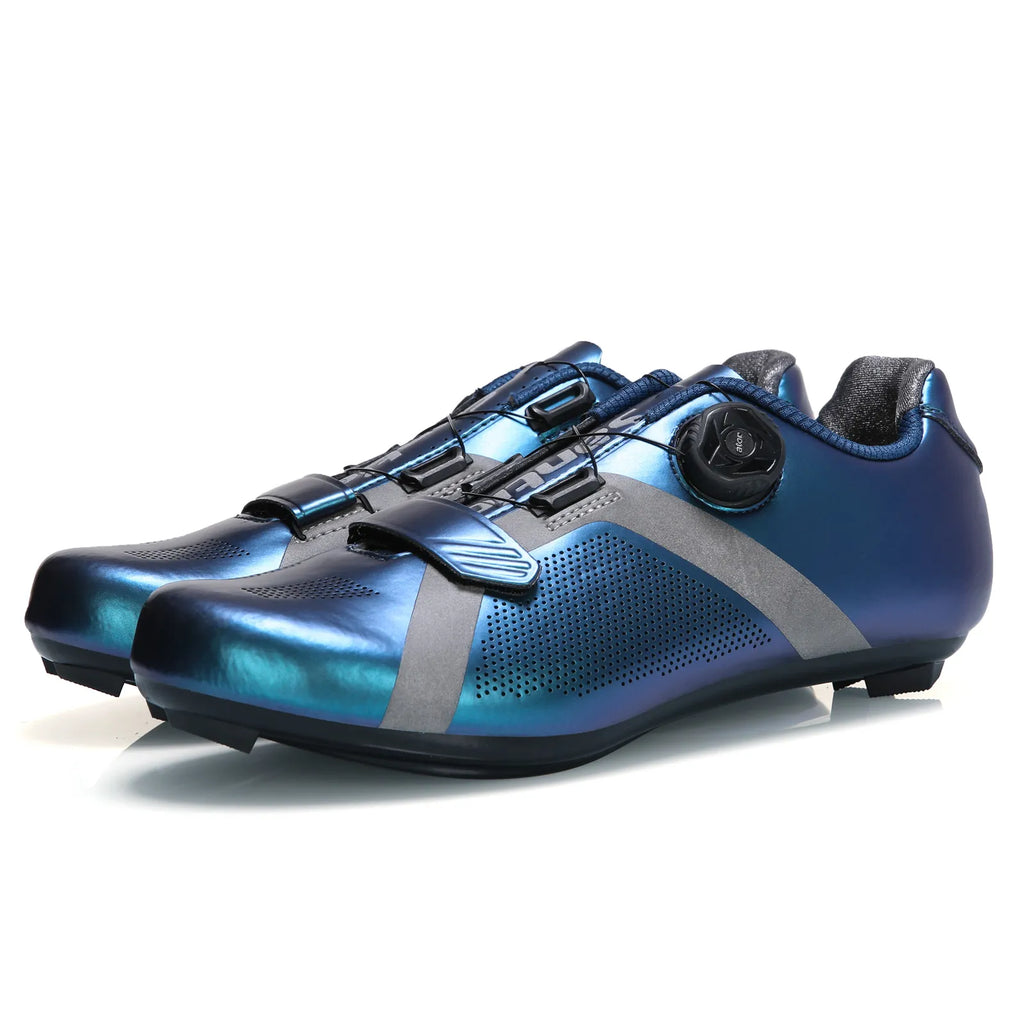 Santic Cycling Shoes Unisex Road Bike Wear Waterproof Adjustable Resistant Bicycle Nylon Bottom Riding Shoe Self-Locking KS20019-WAYBIKER