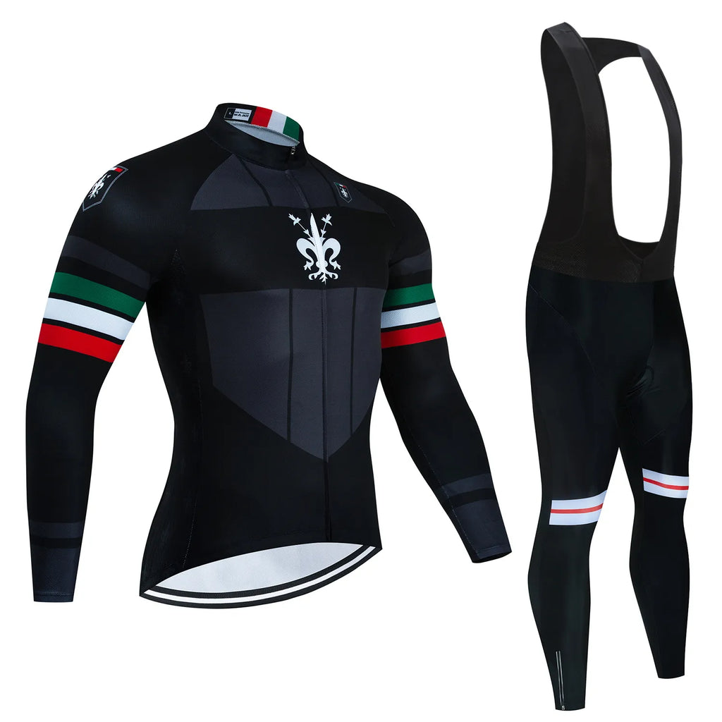 2024 Long Sleeve Cycling Sets Bicycle Clothing Breathable Mountain Cycling Clothes Suits Ropa Ciclismo Verano Triathlon-WAYBIKER