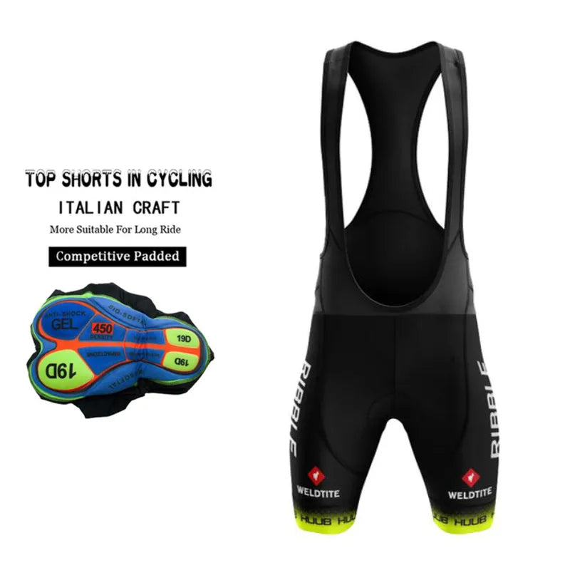 2023 HUUB Men Cycling Bib Shorts 19D Gel Pad Mountain Bike Shorts Summer Outdoor Breathable Bike Riding Bib Tights Quick Dry-WAYBIKER