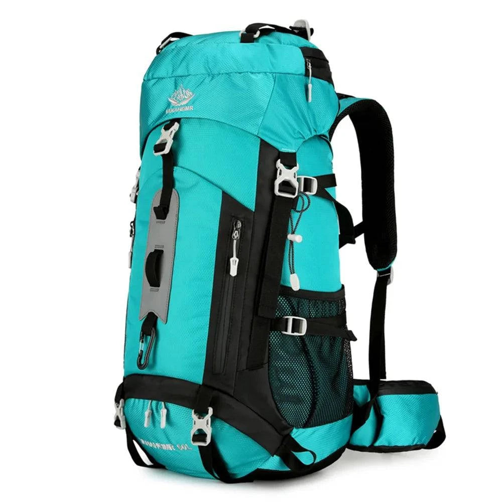 60L Hiking Backpack Large Capacity Waterproof Camping Backpack with Reflective Strip for Mountaineering Trekking Traveling-WAYBIKER