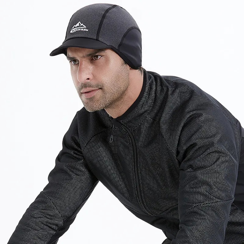 Winter Cycling Caps Ear Protection Men's Bicycle Snowboard Ski Warmer Caps Riding Running Windproof MTB Bike Hats-WAYBIKER