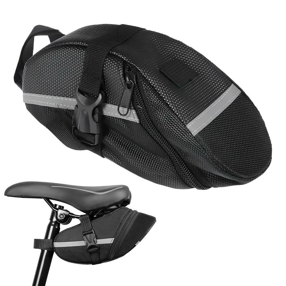 Bicycle Saddle Bag Strap-On Type Bike Bag Durable And Delicate Riding Accessories That Easy To Storage And Carry-WAYBIKER