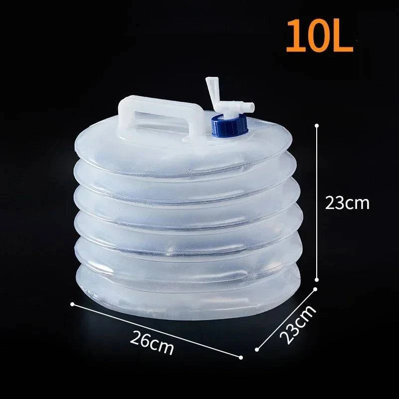 5-15L Capacity Car Collapsible Outdoor Water Bucket Portable Driving Water Tank Container Faucet ведро For Camping Picnic Hiking-WAYBIKER