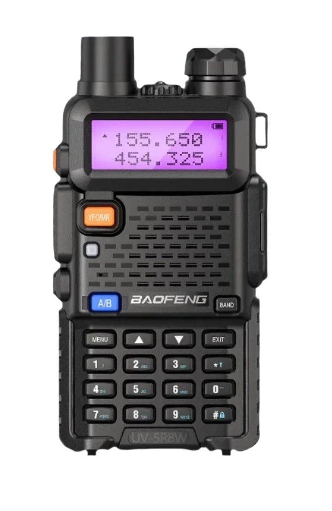 Baofeng Walkie Talkie UV 5R 5W 8W Dual Band Ham Two Way Radio Vhf Uhf FM Radio Handheld Transceiver Hunting 16KM-WAYBIKER