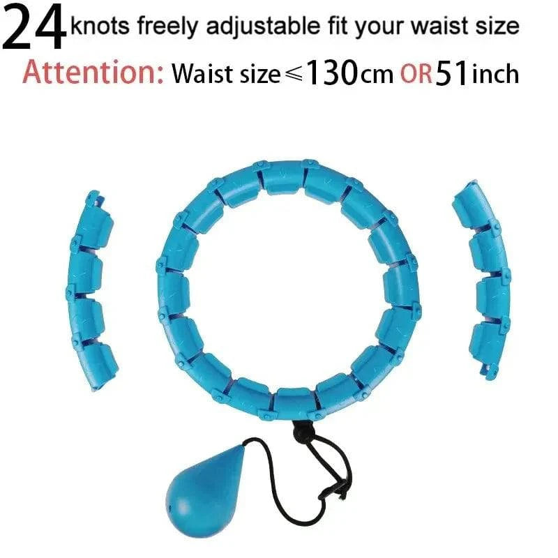 Sections Fitness Smart Sport Hoop Adjustable Thin Waist Exercise Gym Circle Ring Equipment Waist Easy Weight Loss Dropshipping-WAYBIKER