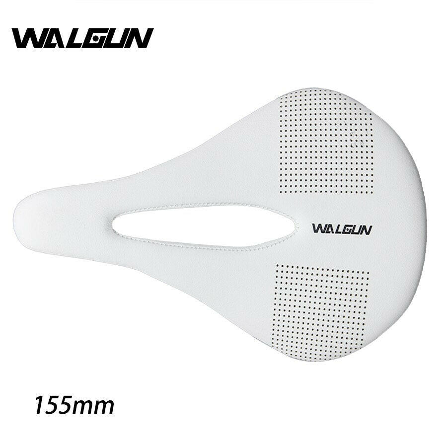 Walgun Ultralight Bicycle Saddle Cushion 3K Full Carbon Fiber Leather Bike Saddle Mountain Bike MTB Road Saddle 143/155 mm 106 g-WAYBIKER