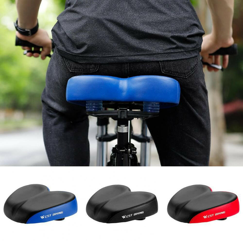 No Nose Bicycle Saddle Ergonomic Widen Thicken Folding Electric MTB BMX Road Bike Seat Long Distance Cycling Cushion-WAYBIKER