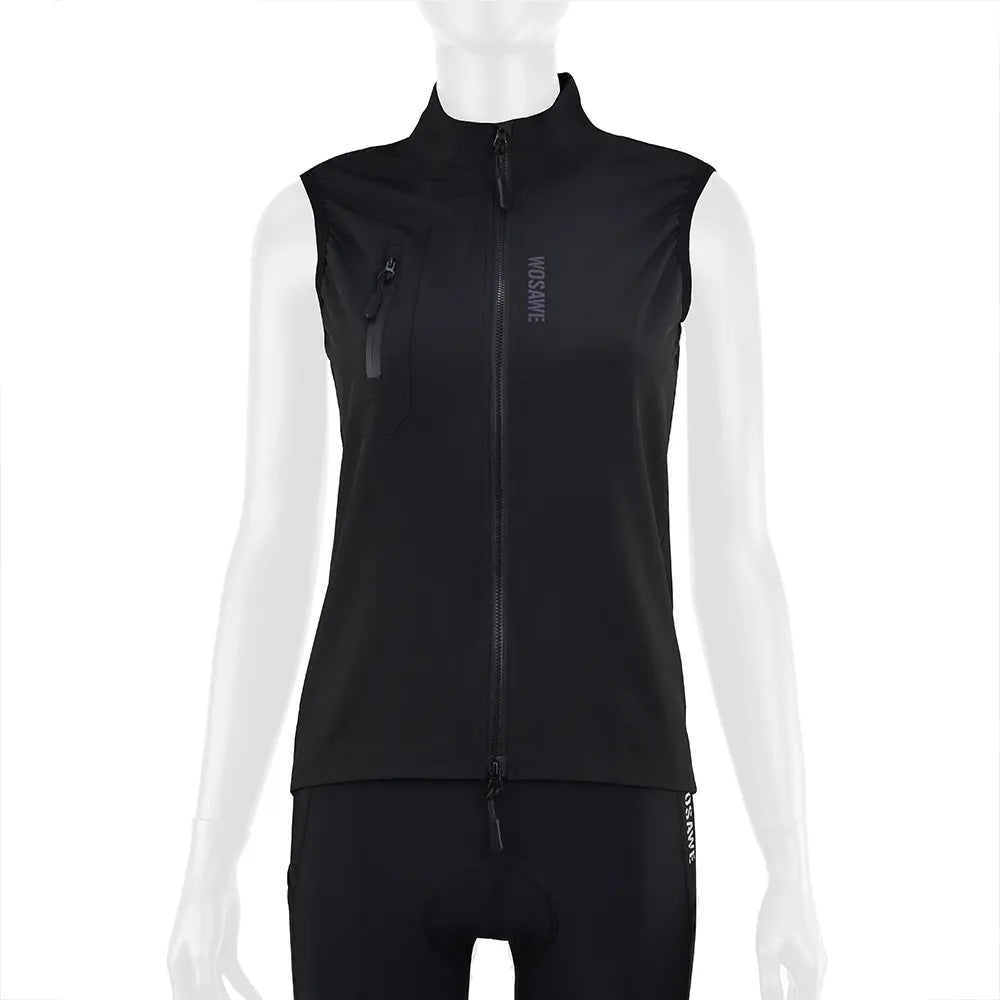 WOSAWE Women's Cycling Vest Windproof Sportswear Sleeveless Quick Dry Road Underwear Comfortable Bicycle For Female Tops Bike-WAYBIKER