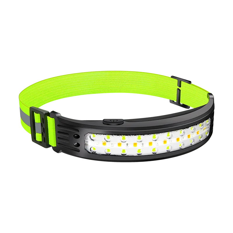 COB Sensor Headlight Built in Battery Fishing Headlamp Rechargeable 6 Modes Head Torch Outdoor Camping Flashlight-WAYBIKER