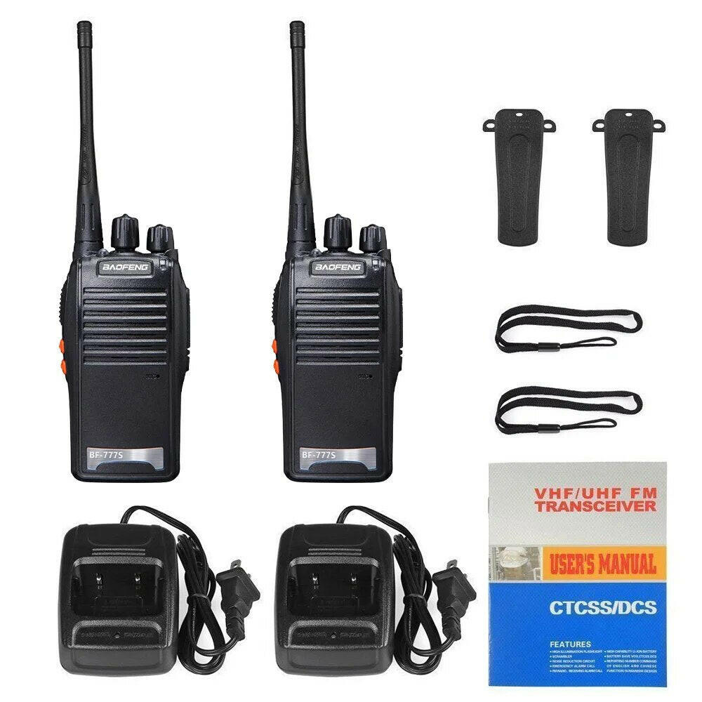 Baofeng BF-777S New Original Portable Two Way Radio Dual Band UHF 400-470MHz Professional Walkie Talkie Transceiver Home Hotel-WAYBIKER