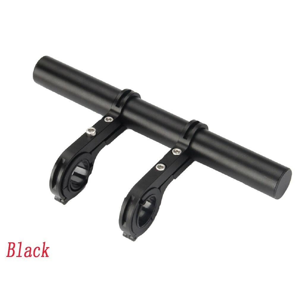 Bicycle Flashlight Holder Handle Bar Front Light 1PC Extender Mount Bracket Double Tube Bike Accessories Cycling Handlebar-WAYBIKER